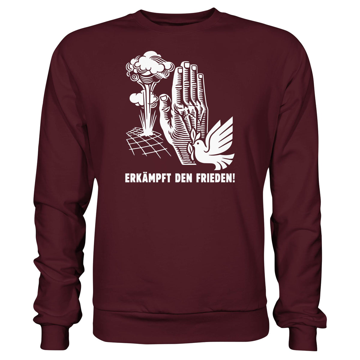 DDR Ostalgie Pullover Unisex • ERKÄMPFT DEN FRIEDEN! (ORIGINAL-PLAKAT)