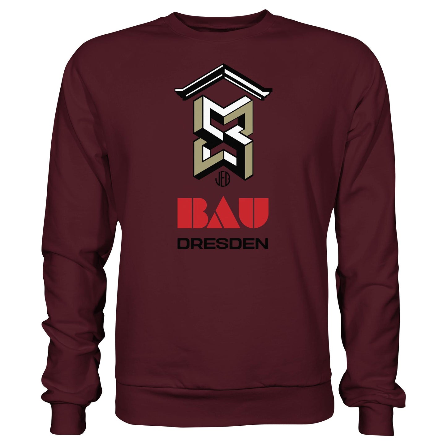 DDR Ostalgie Pullover Unisex • VEB BAU DRESDEN