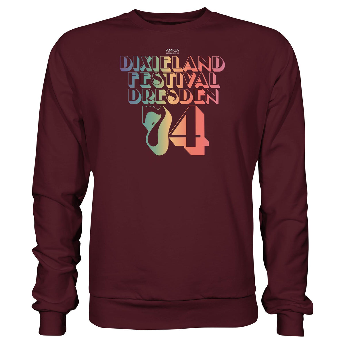 DDR Ostalgie Pullover Unisex • DIXIELAND FESTIVAL DRESDEN 1974 (ORIGINAL-PLATTE)
