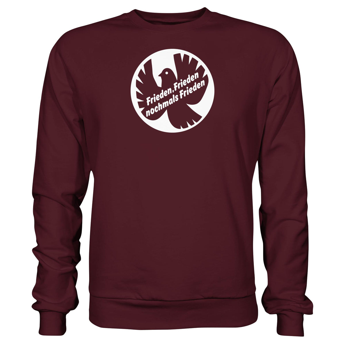 DDR Ostalgie Pullover Unisex • FRIEDEN, FRIEDEN NOCHMALS FRIEDEN (ORIGINAL BANNER)