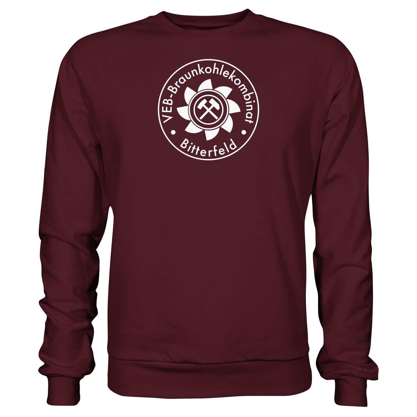 DDR Ostalgie Pullover Unisex • VEB BRAUNKOHLEKOMBINAT BITTERFELD