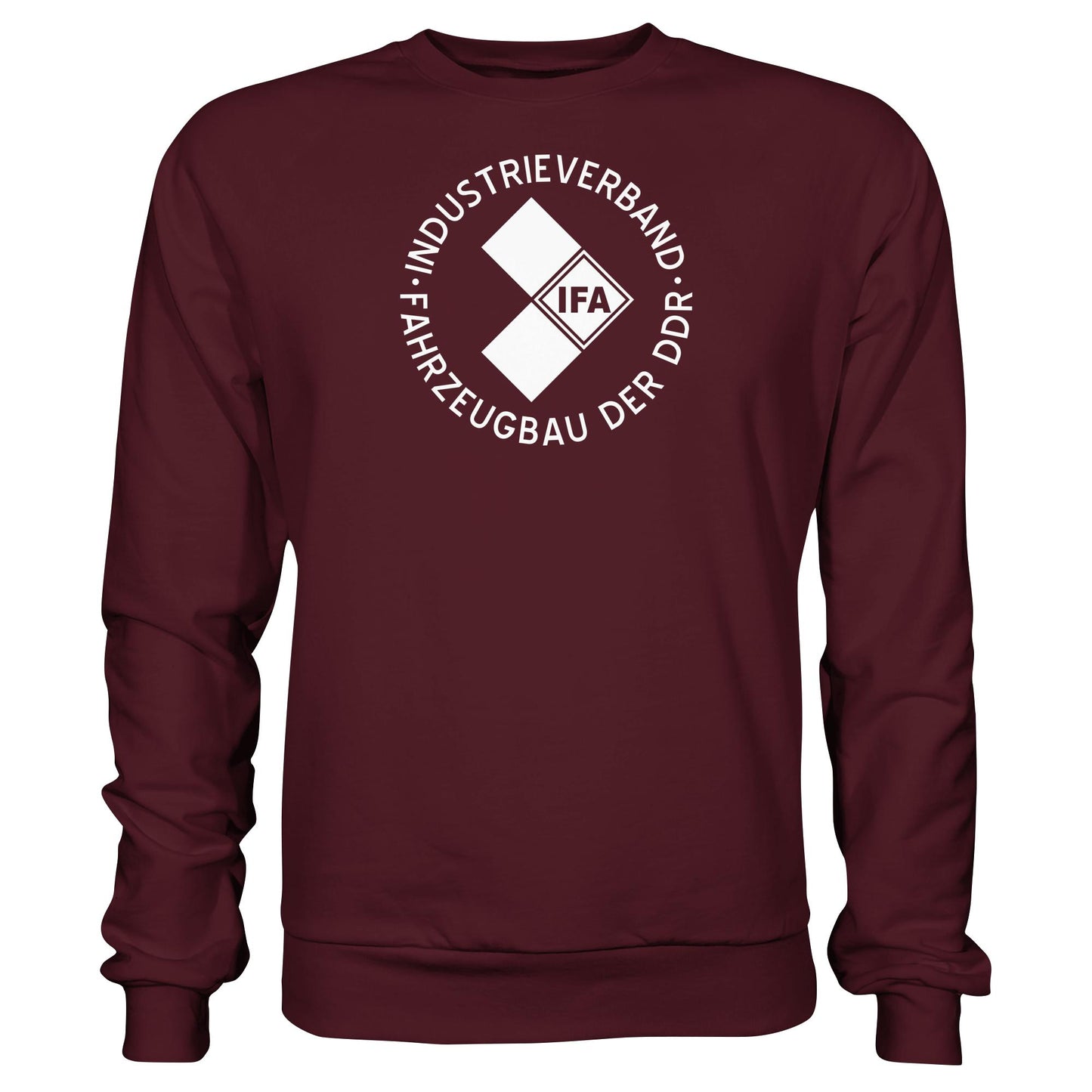 DDR Ostalgie Pullover Unisex • IFA INDUSTRIEVERBAND FAHRZEUGBAU ( LOGO 1970er) - dunkel