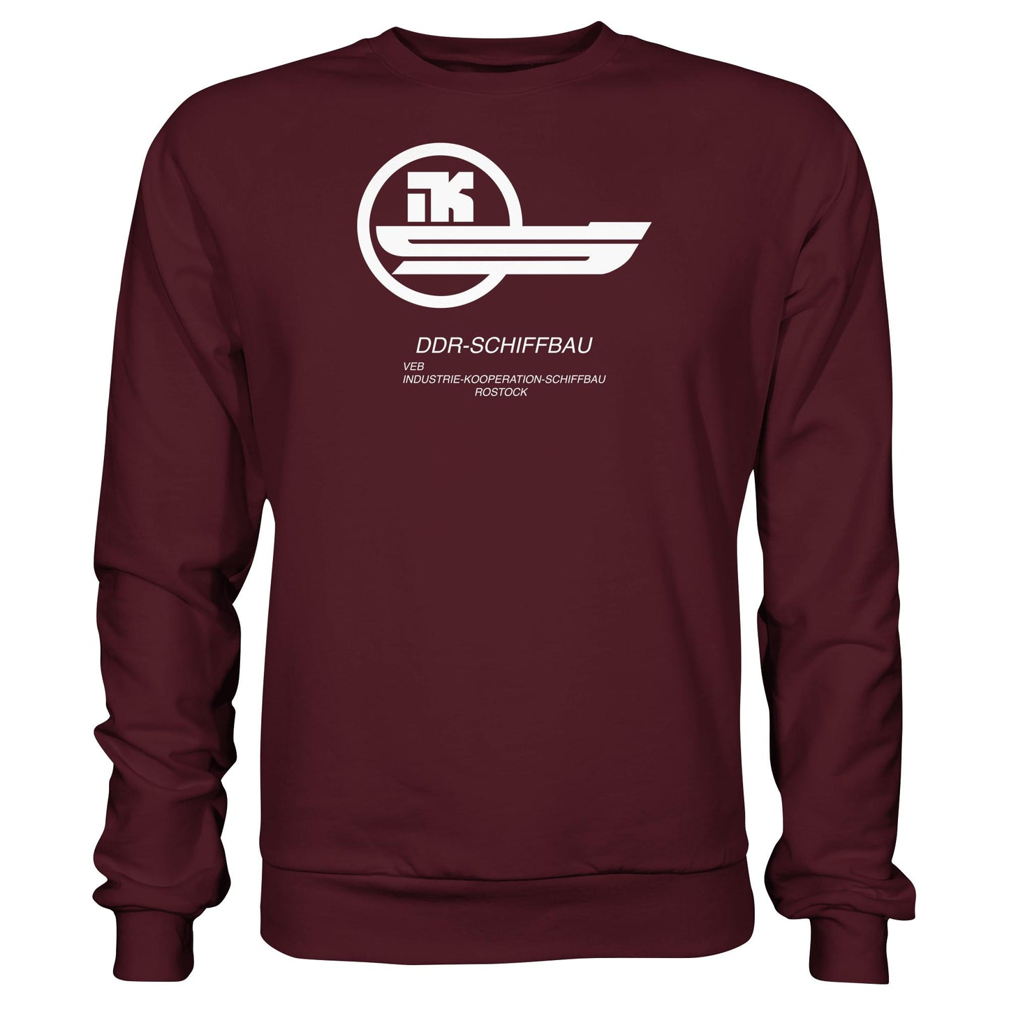 DDR Ostalgie Pullover Unisex • VEB INDUSTRIE-KOOPERATION SCHIFFBAU ROSTOCK