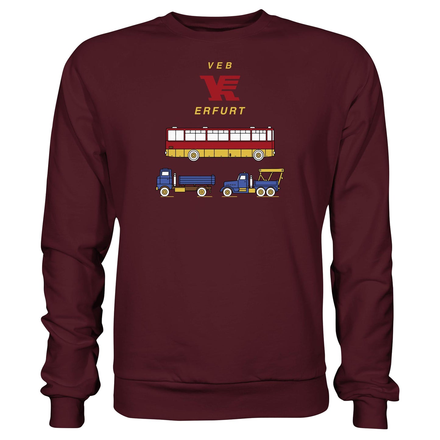 DDR Ostalgie Pullover Unisex • VEB VERKEHRSKOMBINAT ERFURT