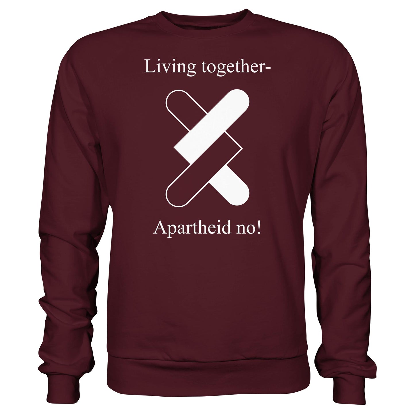 DDR Ostalgie Pullover Unisex • APARTHEID NO! (ORIGINAL POSTER)