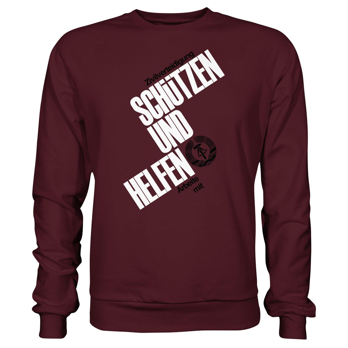 DDR-ZIVILVERTEIDIGUNG (ORIGINAL-PLAKAT) | DDR Ostalgie Pullover Unisex