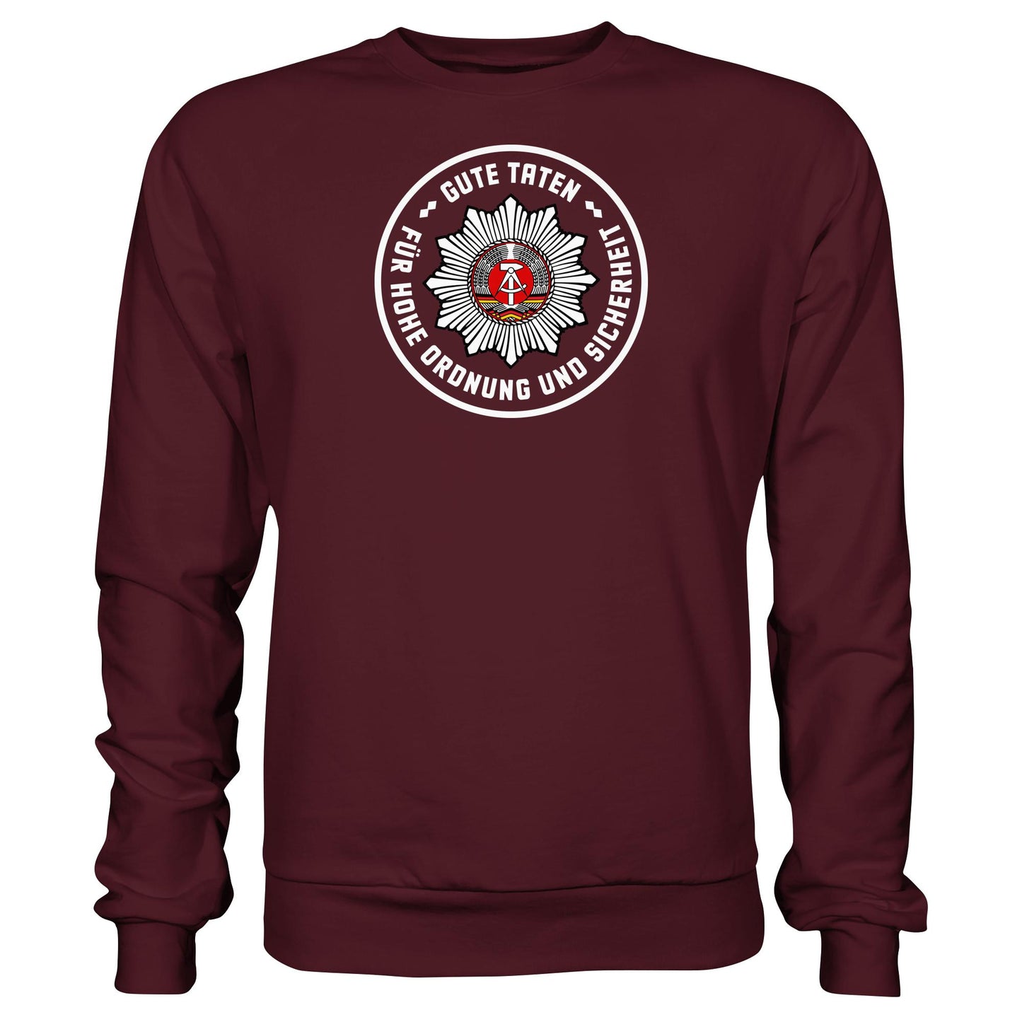 DDR Ostalgie Pullover Unisex • ABZEICHEN VOLKSPOLIZEI FÜR JUNGE PIONIERE