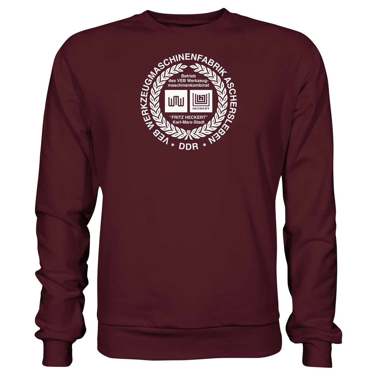 DDR Ostalgie Pullover Unisex • VEB WERKZEUGMASCHINENKOMBINAT FRITZ HECKERT - ASCHERSLEBEN
