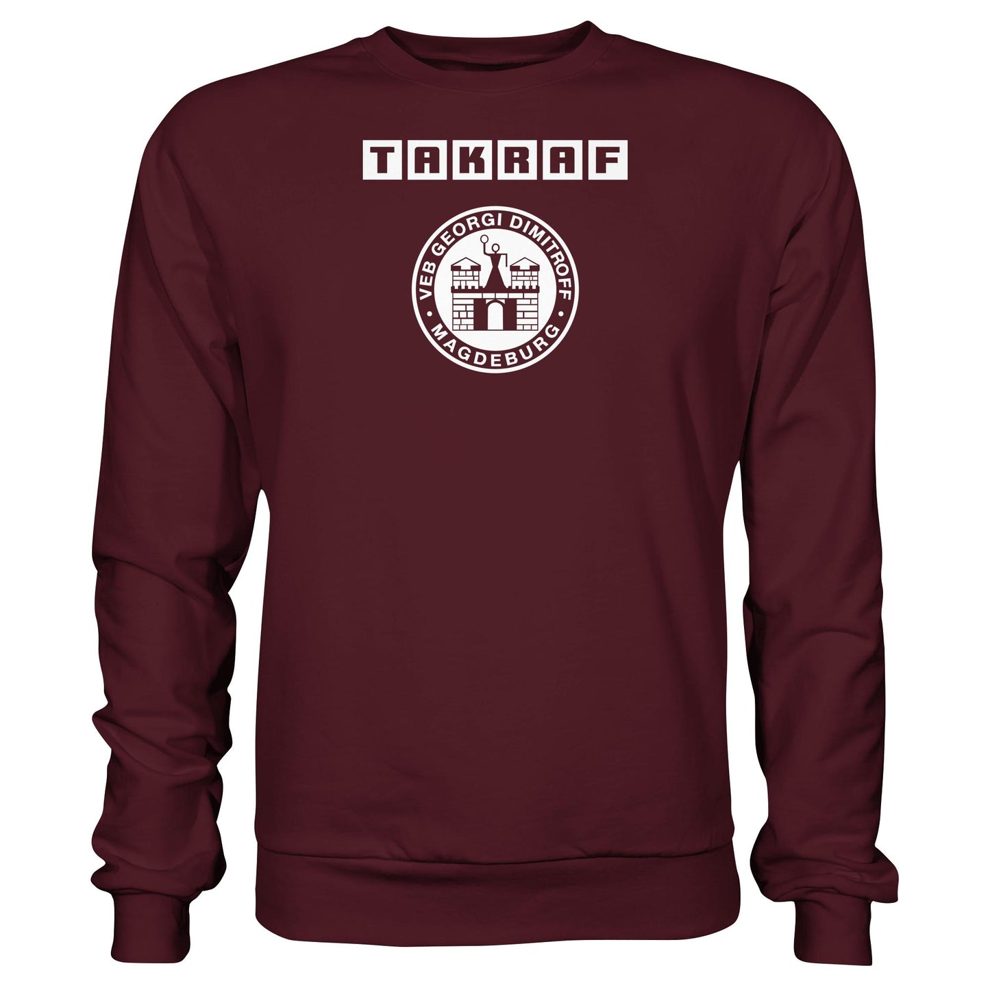 DDR Ostalgie Pullover Unisex • TAKRAF - VEB GEORGI DIMITROFF MAGDEBURG