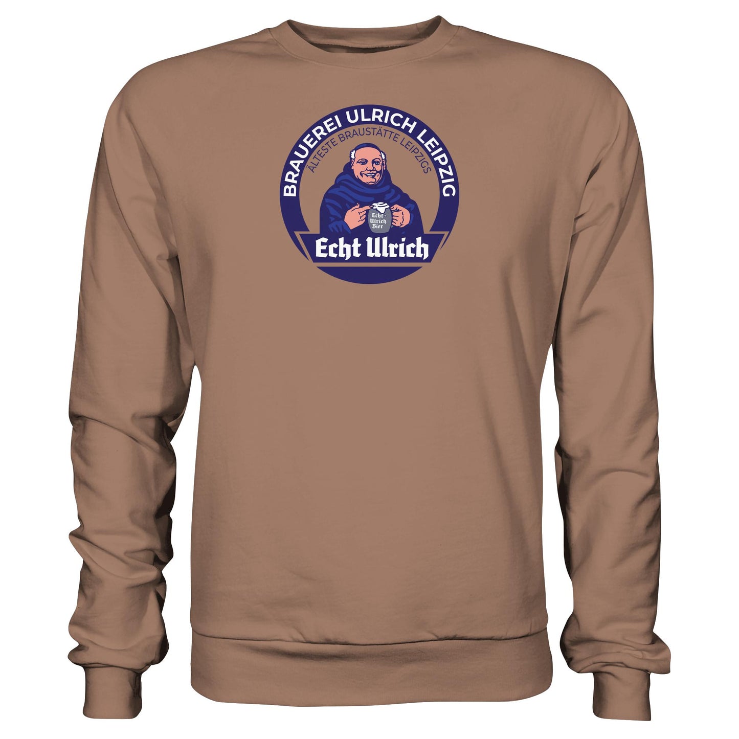 DDR Ostalgie Pullover Unisex • ECHT ULRICH BIER LEIPZIG (ORIGINAL BIERDECKEL)