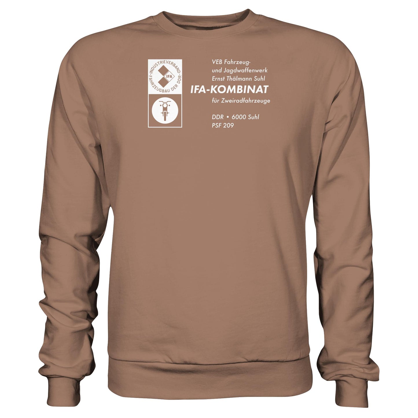 DDR Ostalgie Pullover Unisex • VEB FAHRZEUG- UND JAGDWAFFENWERK ERNST THÄLMANN SUHL