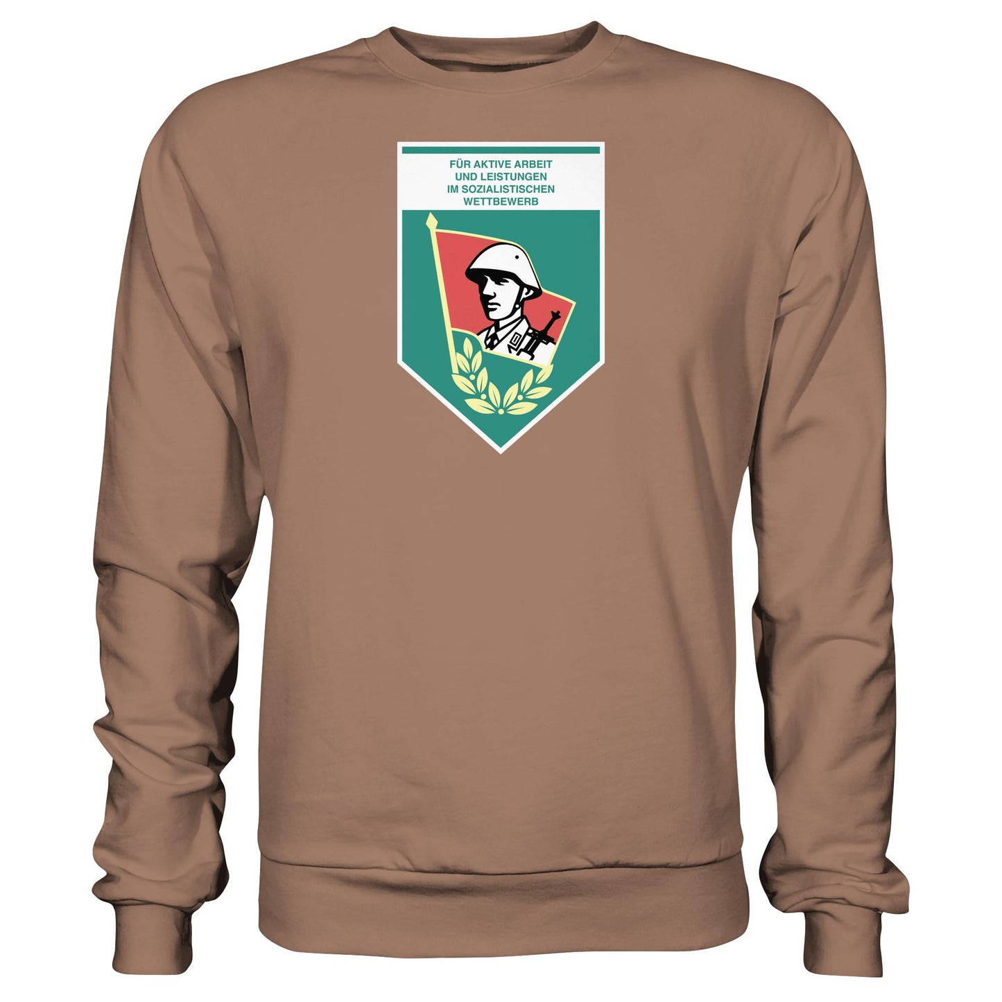 DDR Ostalgie Pullover Unisex • FÜR AKTIVE LEISTUNG UND ARBEIT (ORIGINAL WIMPEL)