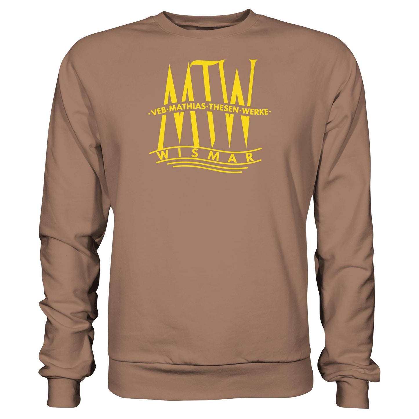 DDR Ostalgie Pullover Unisex • MATHIAS-THESEN-WERKE WISMAR (LOGO 1946)