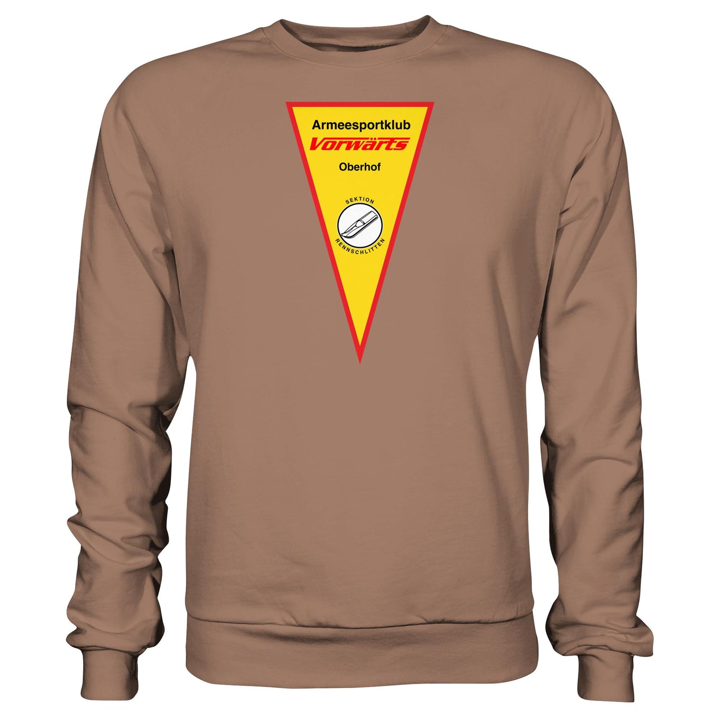 DDR Ostalgie Pullover Unisex • ARMEESPORTKLUB VORWÄRTS OBERHOF - RENNSCHLITTEN