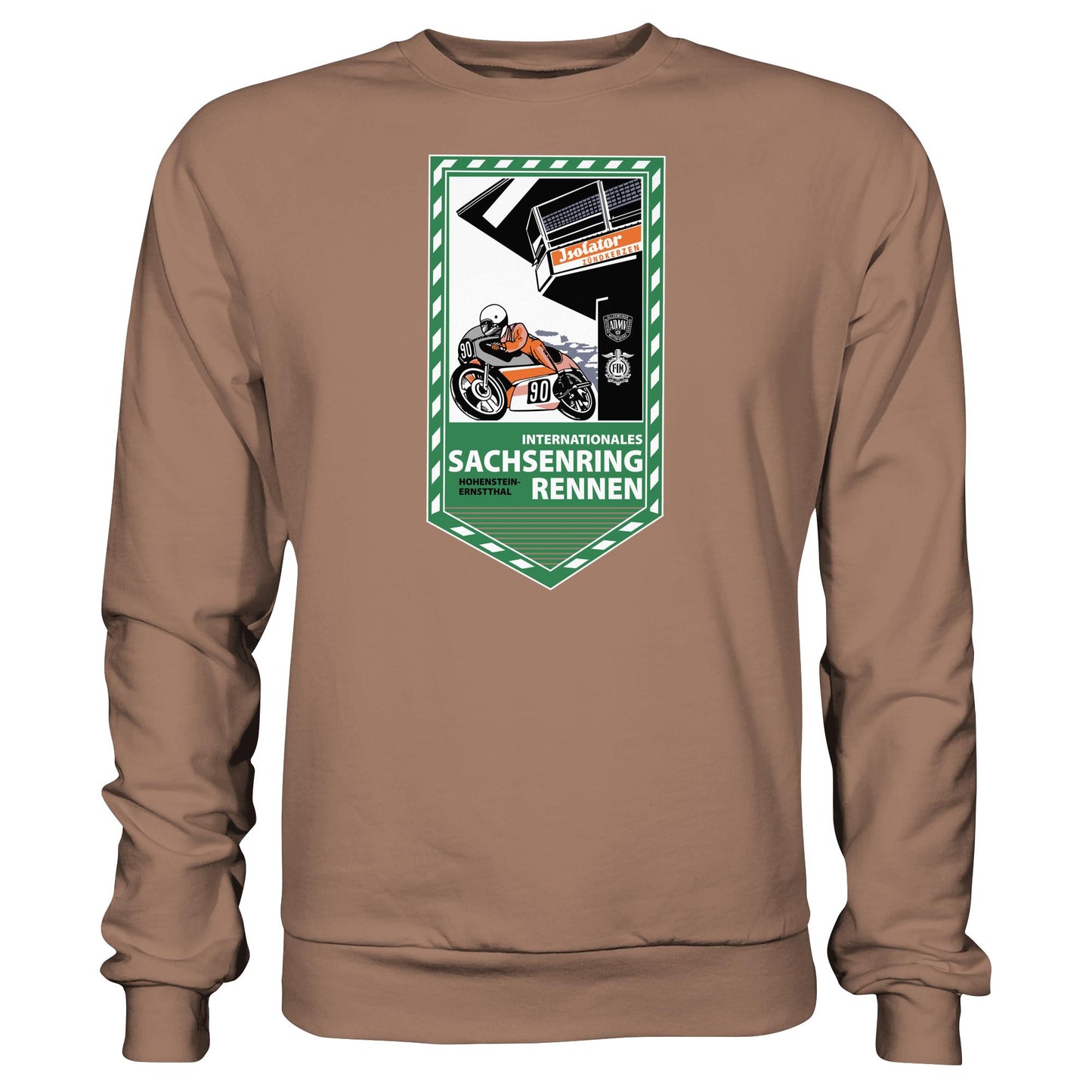 DDR Ostalgie Pullover Unisex • SACHSENRING-RENNEN ZWICKAU 1990 (ORIGINAL-WIMPEL)