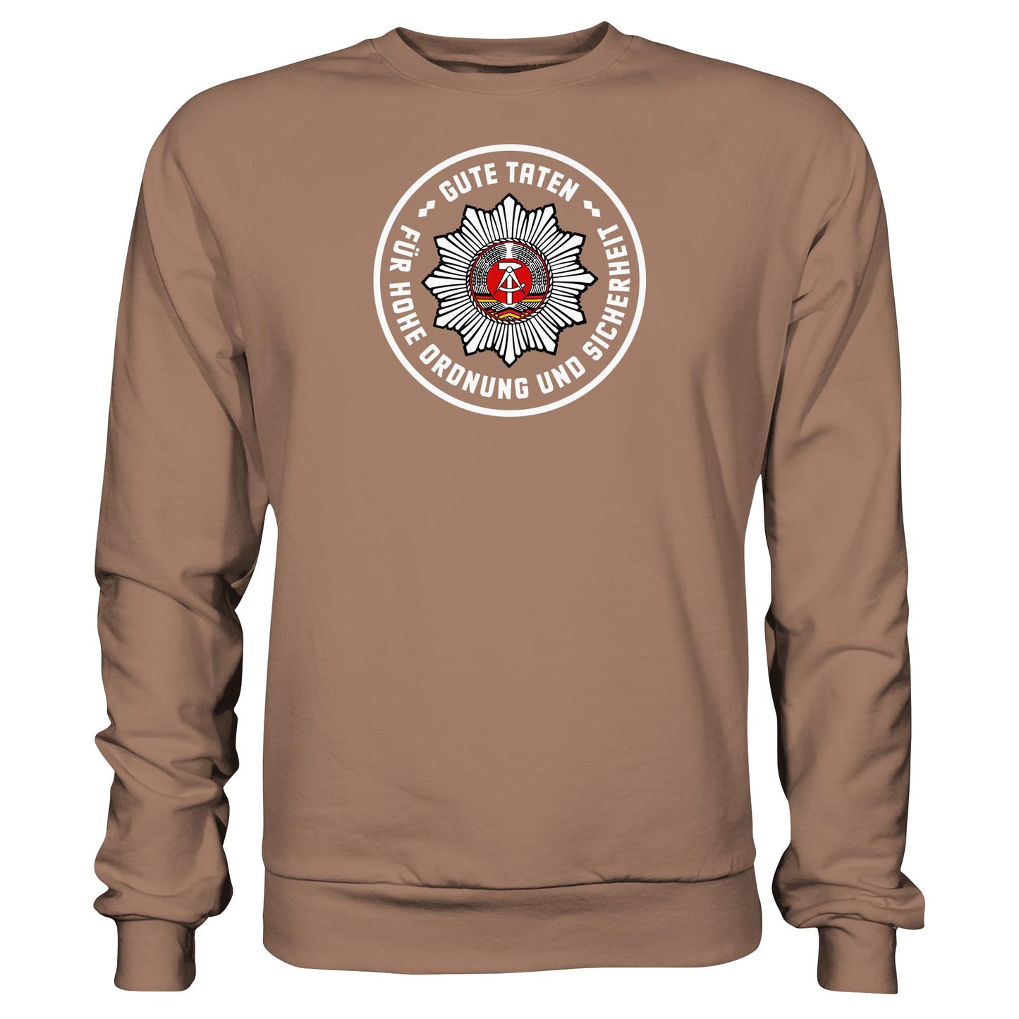 DDR Ostalgie Pullover Unisex • ABZEICHEN VOLKSPOLIZEI FÜR JUNGE PIONIERE