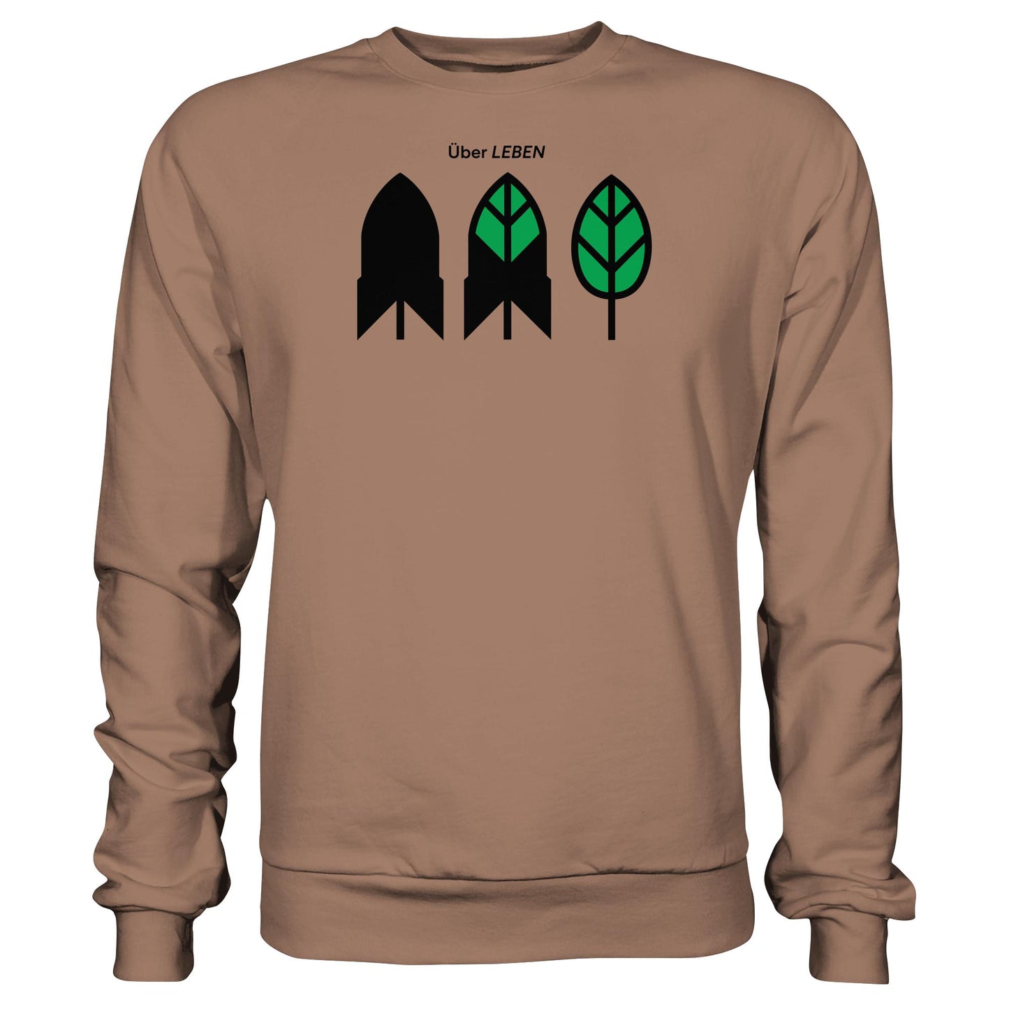 DDR Ostalgie Pullover Unisex • ÜBER LEBEN (ORIGINAL FRIEDENS-PLAKAT)