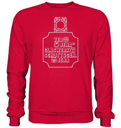DDR Ostalgie Pullover Unisex • VEB JENAER GLASWERK