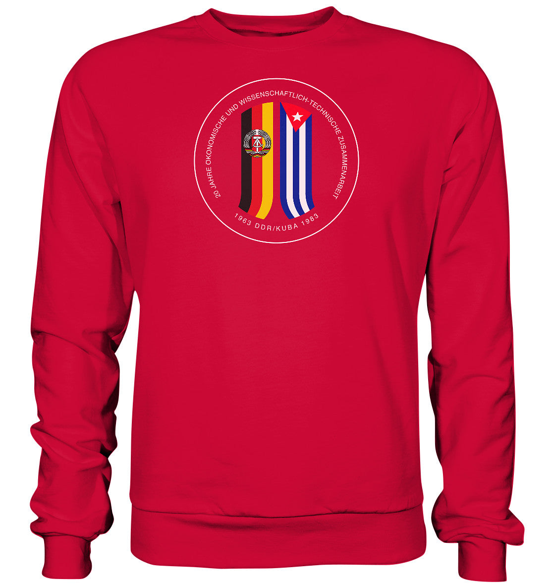 PULLOVER UNISEX • 20 JAHRE ZUSAMMENARBEIT DDR-KUBA
