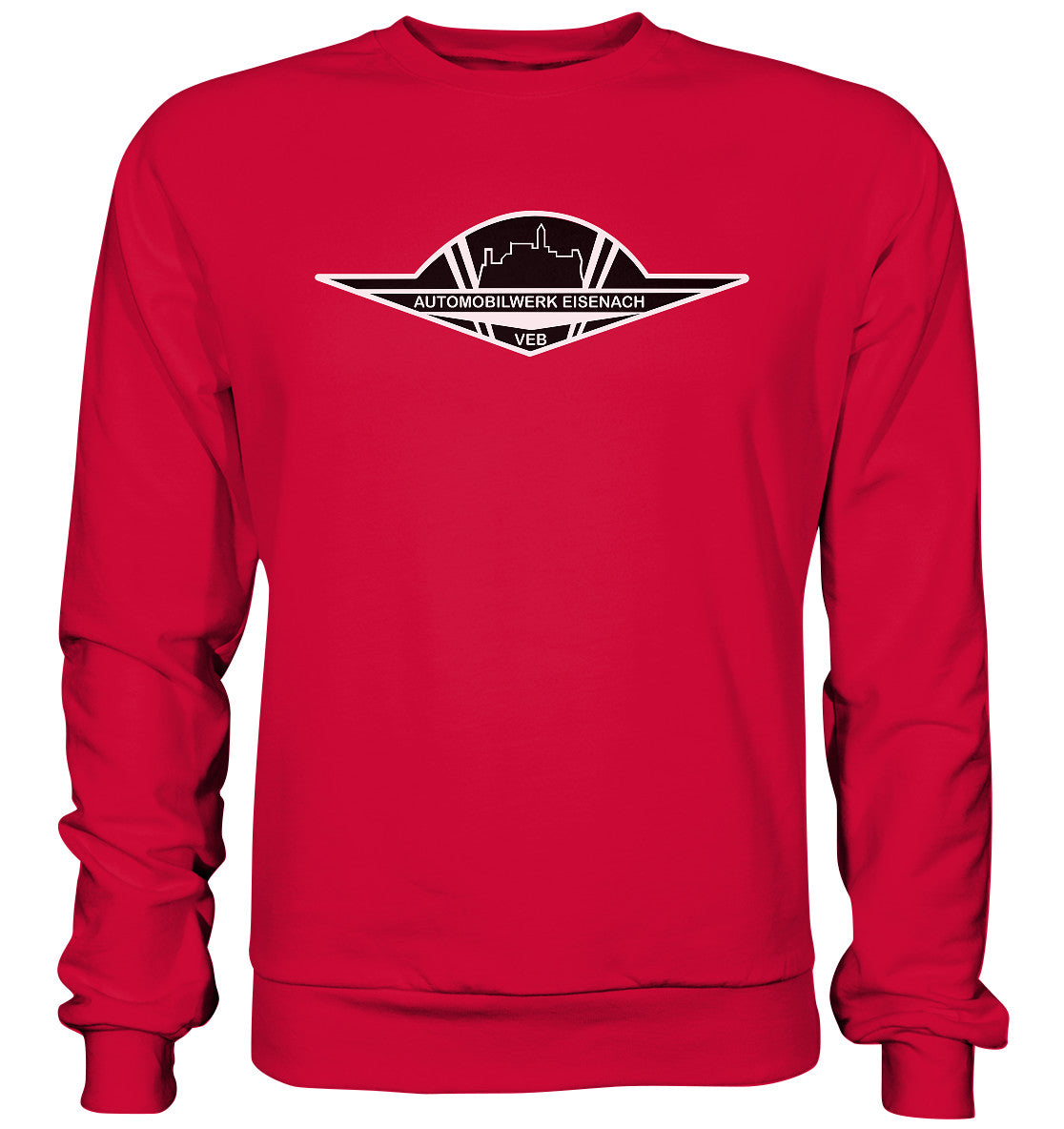 DDR Ostalgie Pullover Unisex • AUTOMOBILWERK EISENACH - monochrom