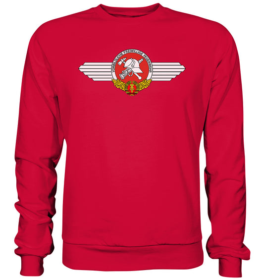 DDR Ostalgie Pullover Unisex • VORBILDLICHE FREIWILLIGE FEUERWEHR DER DDR