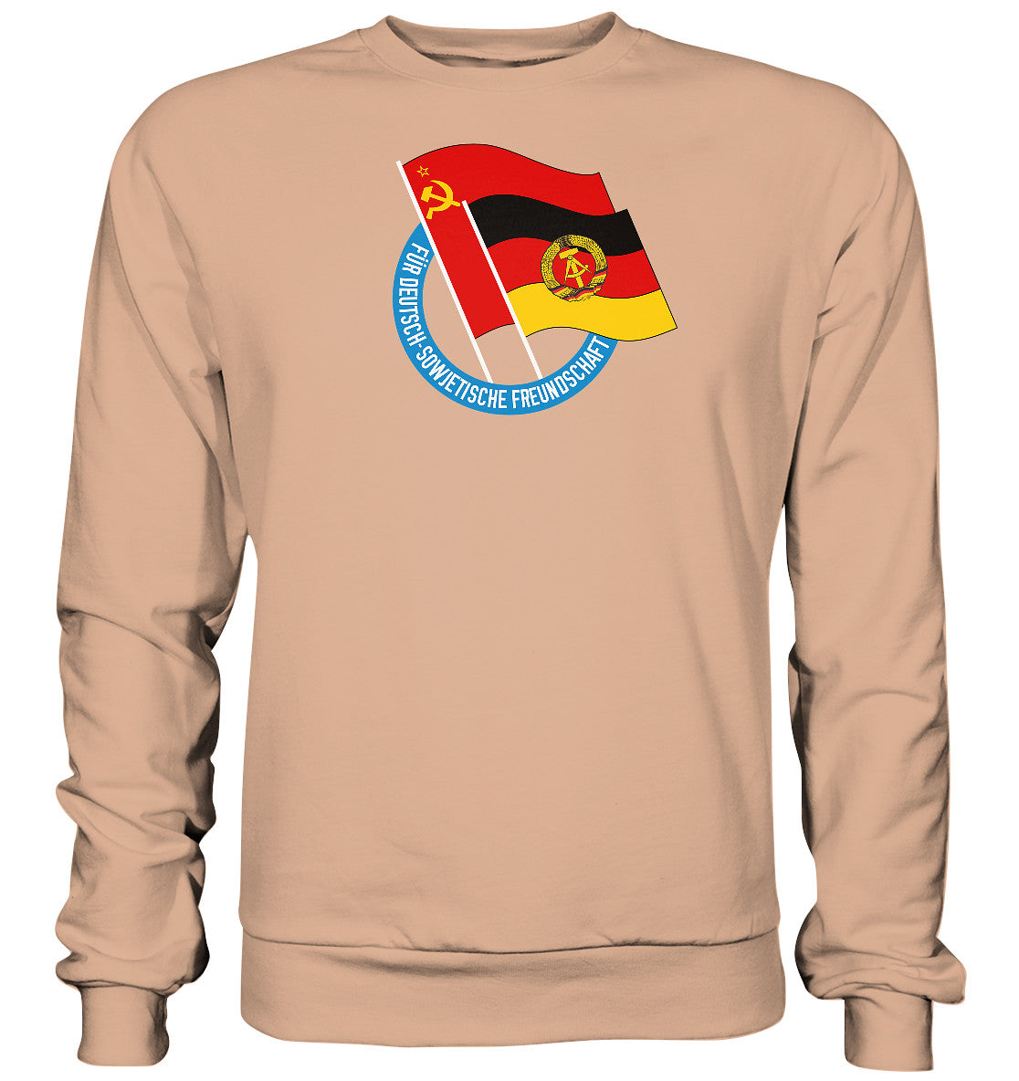 DDR Ostalgie Pullover Unisex • DEUTSCH SOWJETISCHE FREUNDSCHAFT - dunkel
