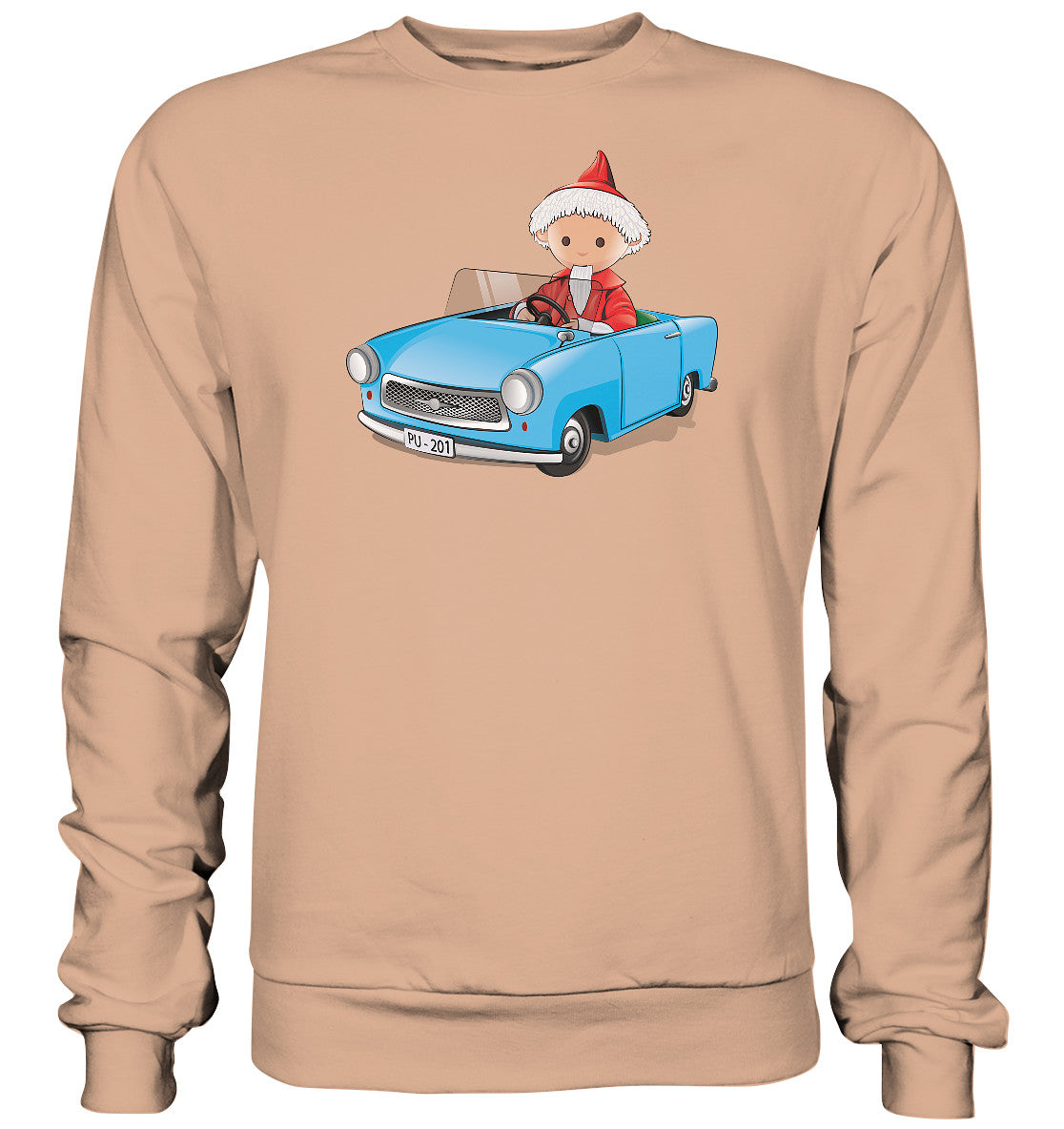 DDR Ostalgie Pullover Unisex • UNSER SANDMÄNNCHEN - TRABI-CRUISER (PU-201)