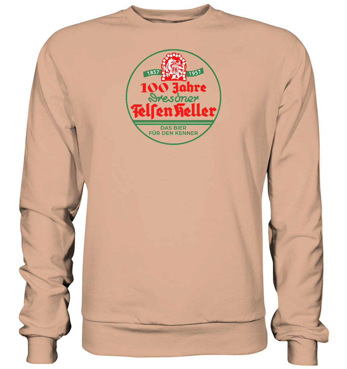 DDR Ostalgie Pullover Unisex • 100 JAHRE DRESDNER FELSENKELLER BIER