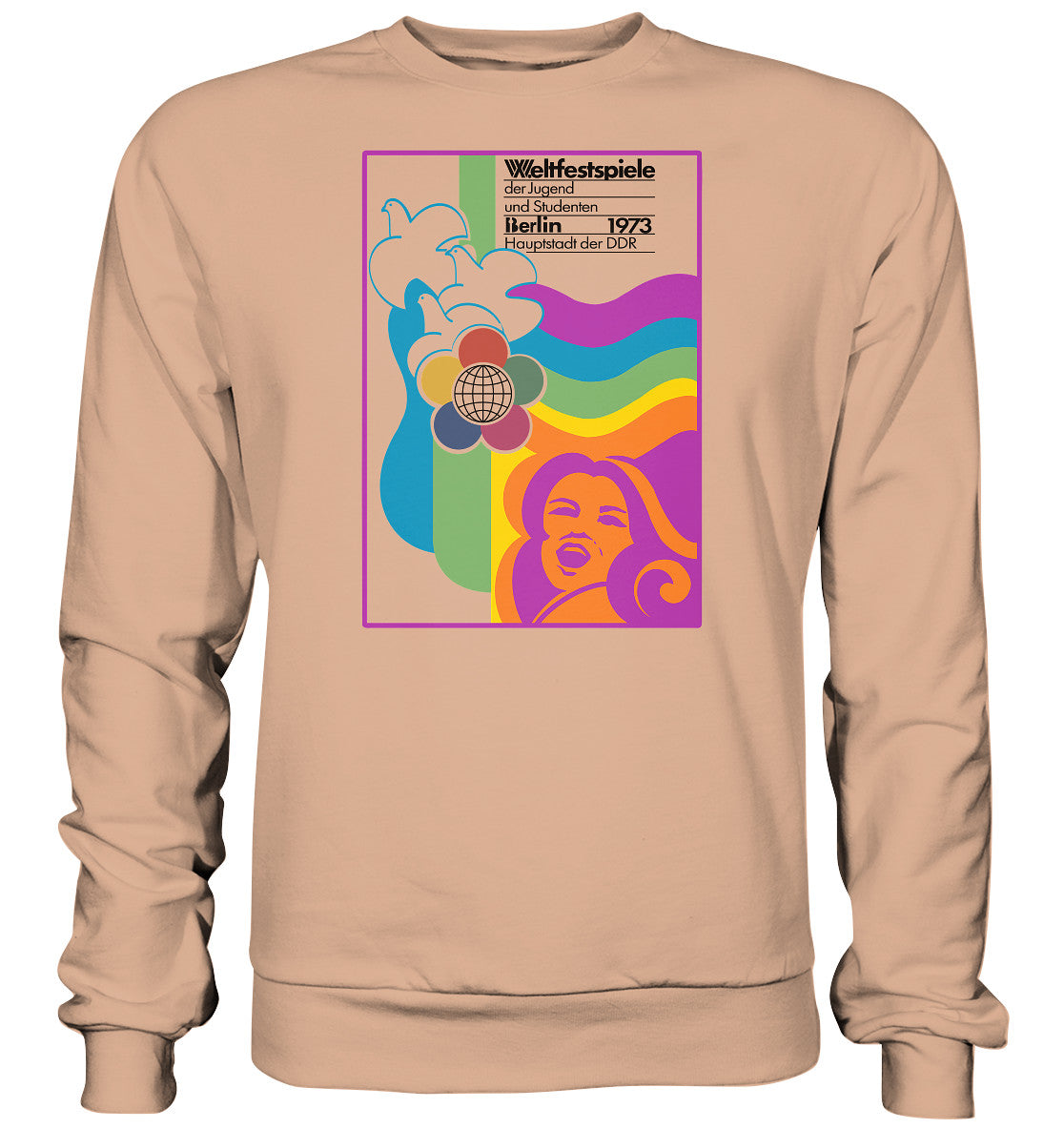 DDR Ostalgie Pullover Unisex • WELTFESTSPIELE BERLIN, DDR 1973