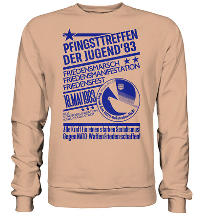 PULLOVER UNISEX • PFINGSTTREFFEN 1983 - GEGEN NATO-WAFFEN - ORIGINAL ILLUSTRATION