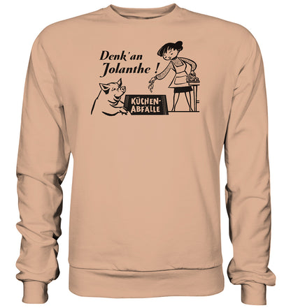 DDR Ostalgie Pullover Unisex • DENK' AN JOLANTHE! KÜCHENABFÄLLE - ORIGINAL ILLUSTRATION