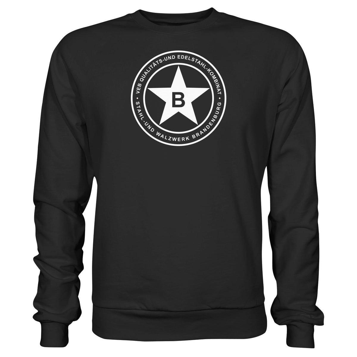 DDR Ostalgie Pullover Unisex • VEB QUALITÄTS- UND EDELSTAHL-KOMBINAT BRANDENBURG