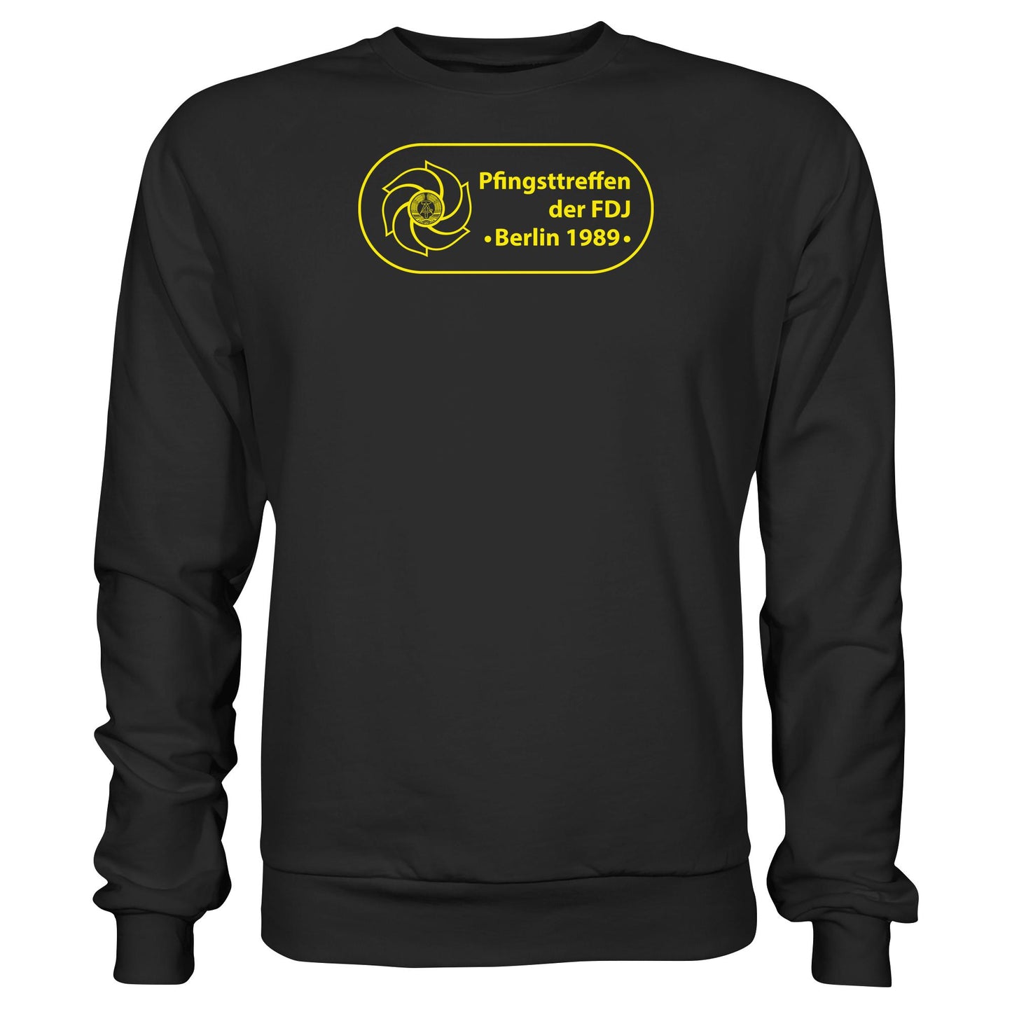 DDR Ostalgie Pullover Unisex • PFINGSTTREFFEN DER FDJ, BERLIN 1989