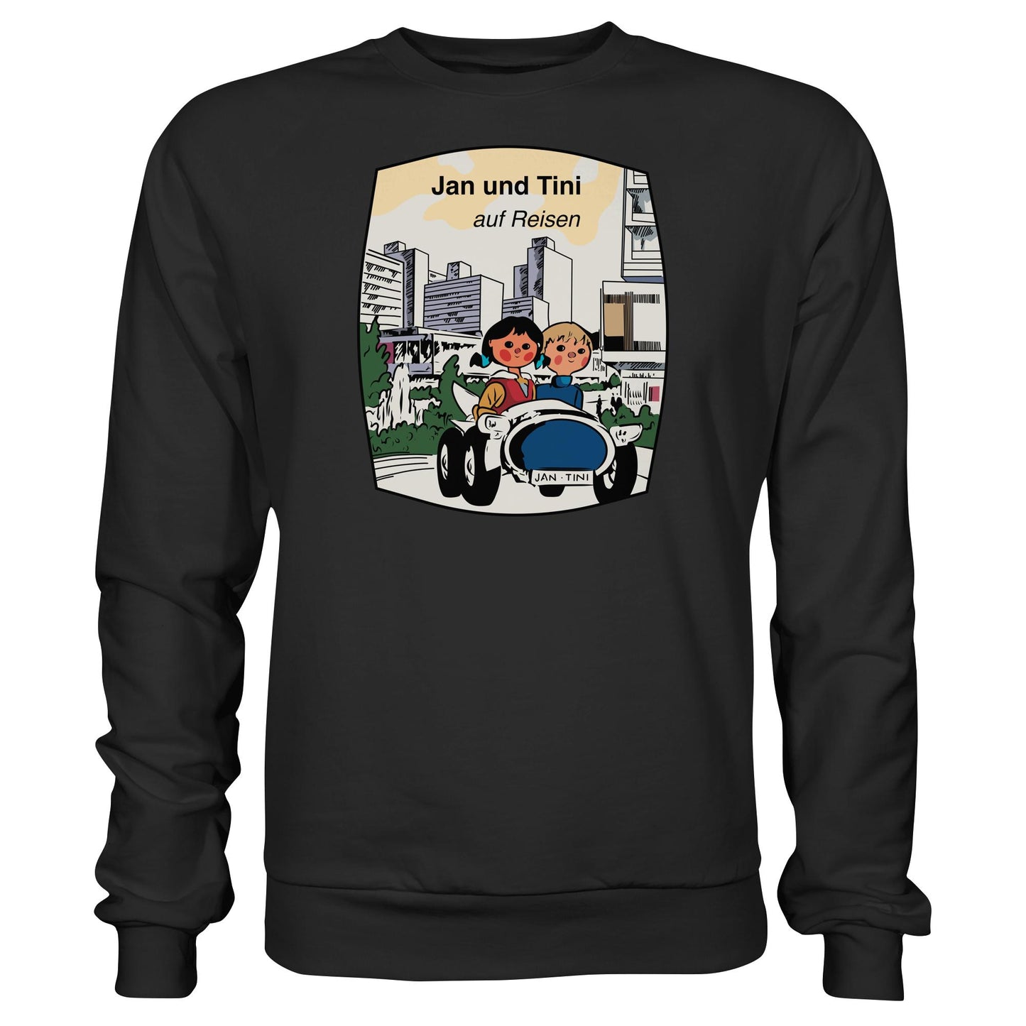 DDR Ostalgie Pullover Unisex • JAN UND TINI AUF REISEN (ORIGINAL QUARTETT)