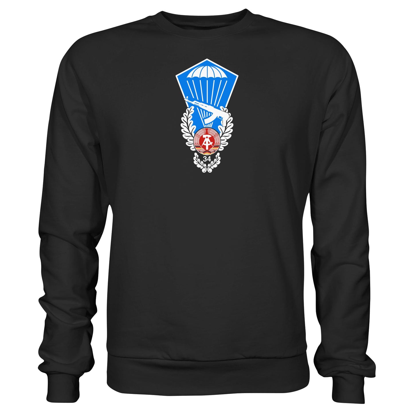 DDR Ostalgie Pullover Unisex • NVA SPRUNGABZEICHEN