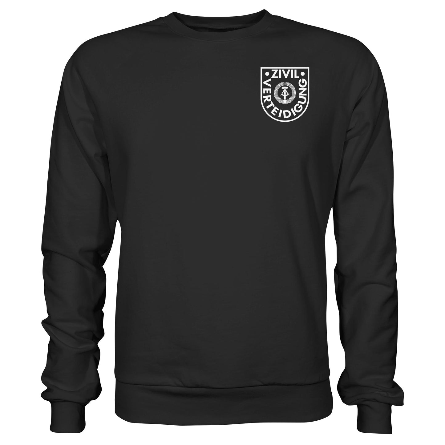 DDR Ostalgie Pullover Unisex • DDR ZIVILVERTEIDIGUNG - BRUSTBADGE