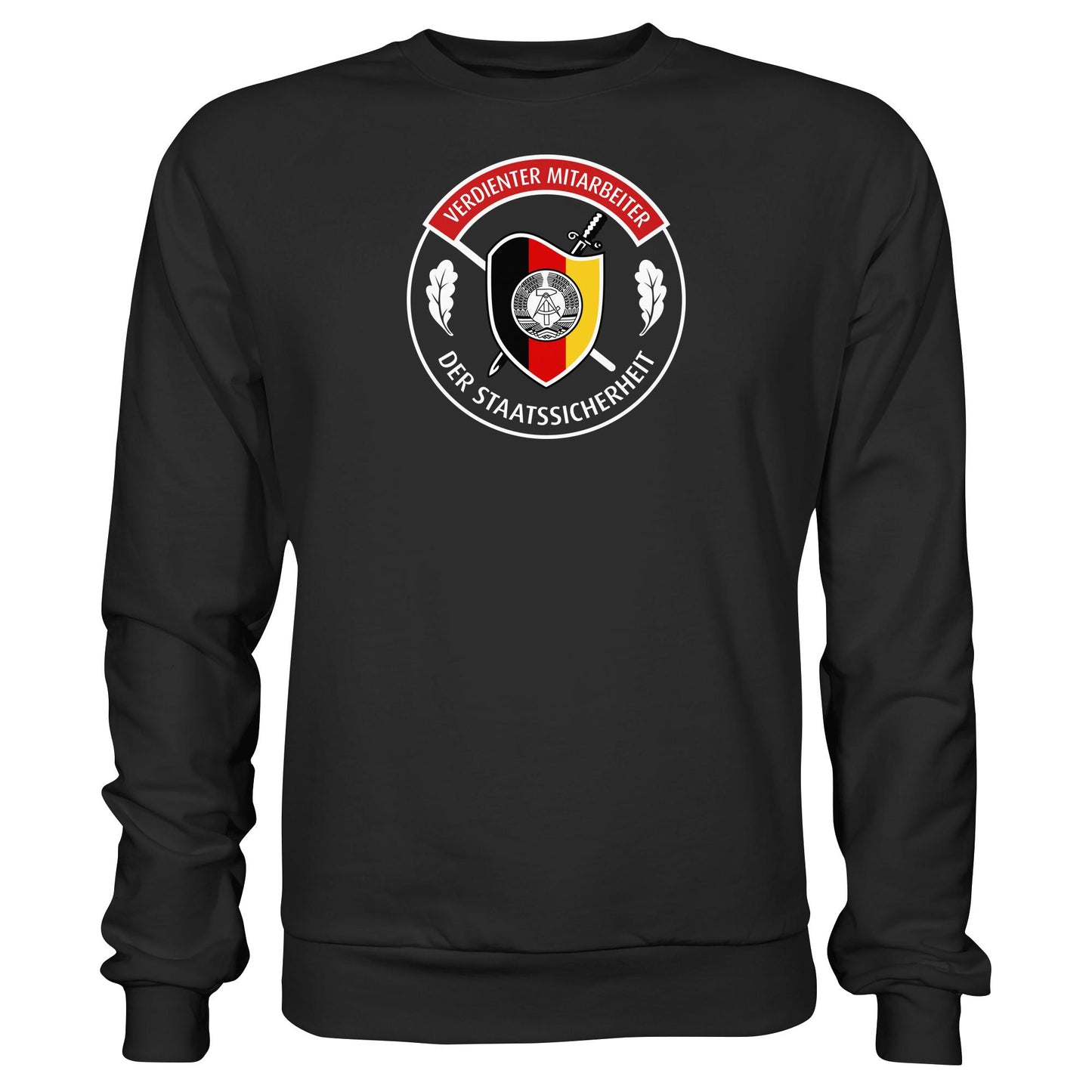 DDR Ostalgie Pullover Unisex • VERDIENTER MITARBEITER DER STAATSSICHERHEIT (ORIGINAL ORDEN)