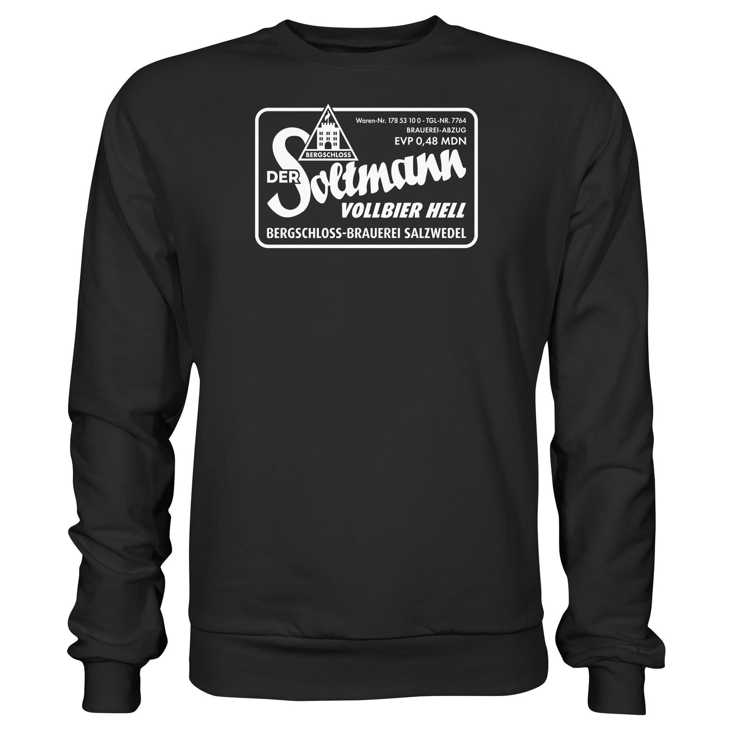 DDR Ostalgie Pullover Unisex • BERGSCHLOSS SALZWEDEL SOLTMANN BIERE