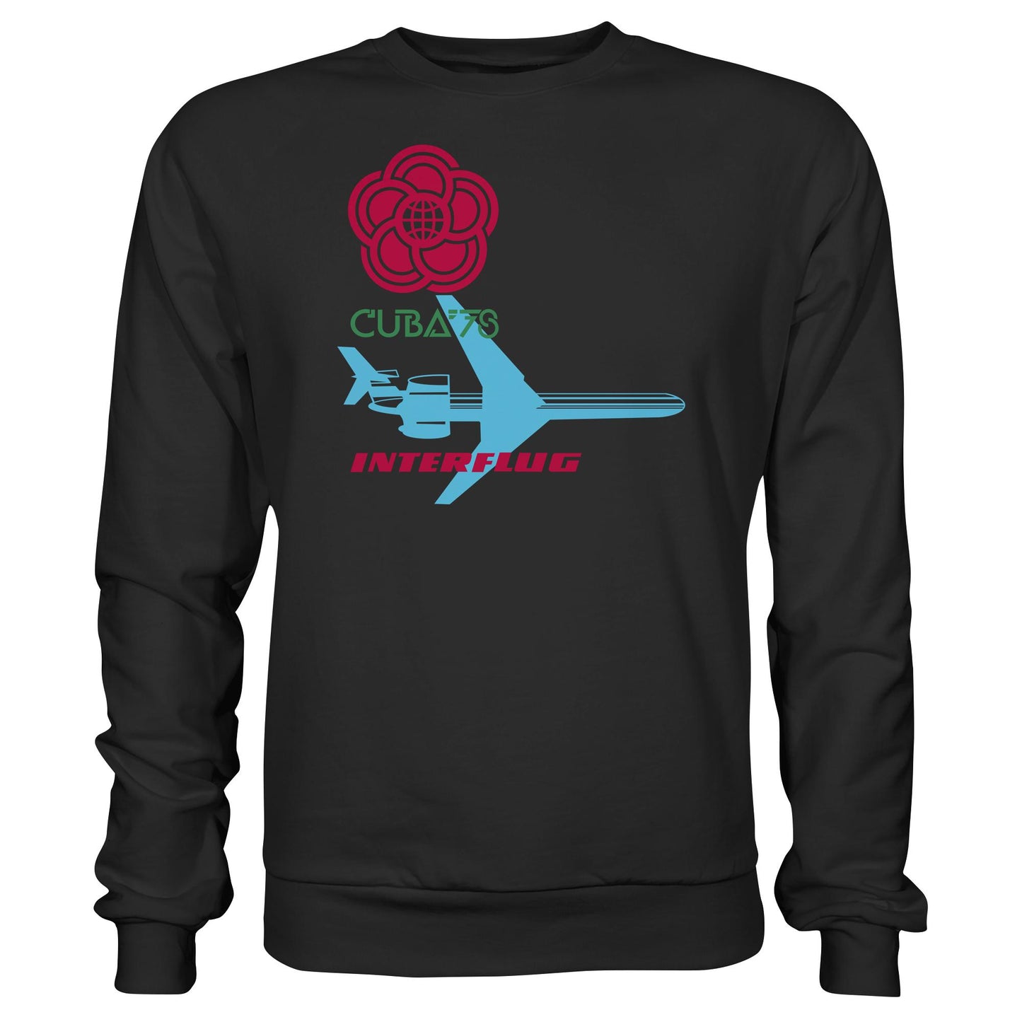 DDR Ostalgie Pullover Unisex • INTERFLUG BERLIN - CUBA WELTFESTSPIELE 1978 (ORIGINAL SONDERSTEMPEL)