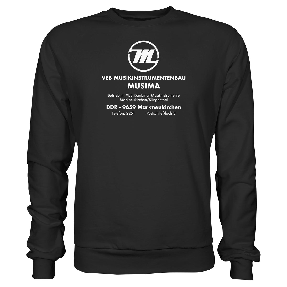 MUSIMA - VEB MUSIKINSTRUMENTENBAU KLINGENTHAL | DDR Ostalgie Pullover Unisex