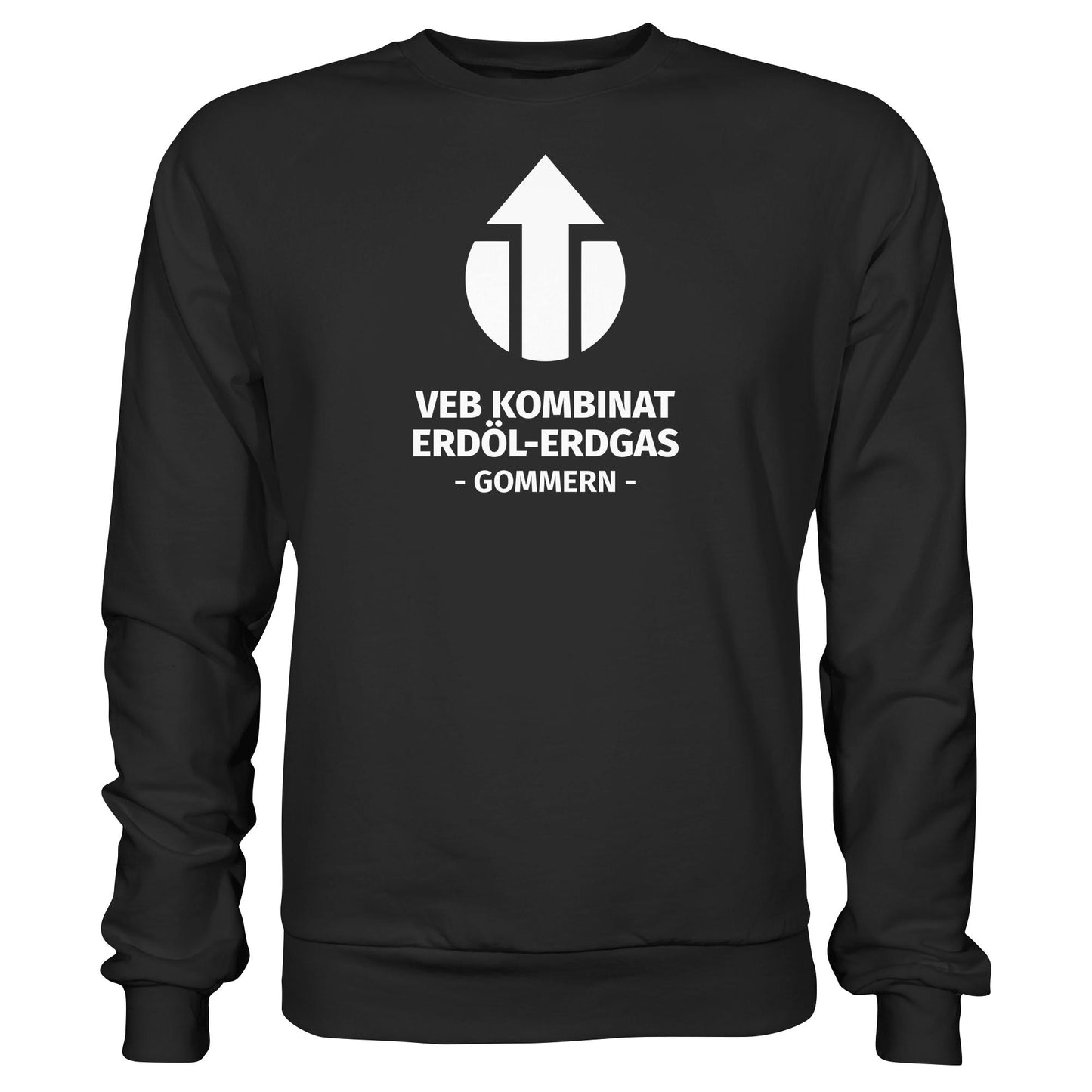 DDR Ostalgie Pullover Unisex • VEB KOMBINAT ERDÖL-ERDGAS GOMMERN