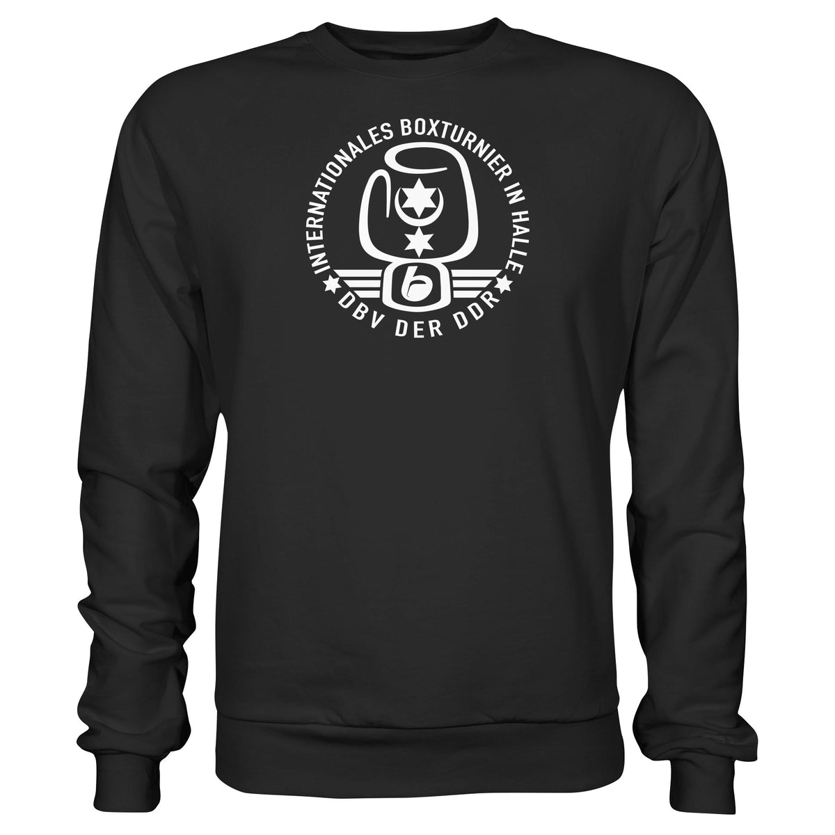 DDR Ostalgie Pullover Unisex • INTERNATIONALES BOXTURNIER HALLE - DBV DER DDR