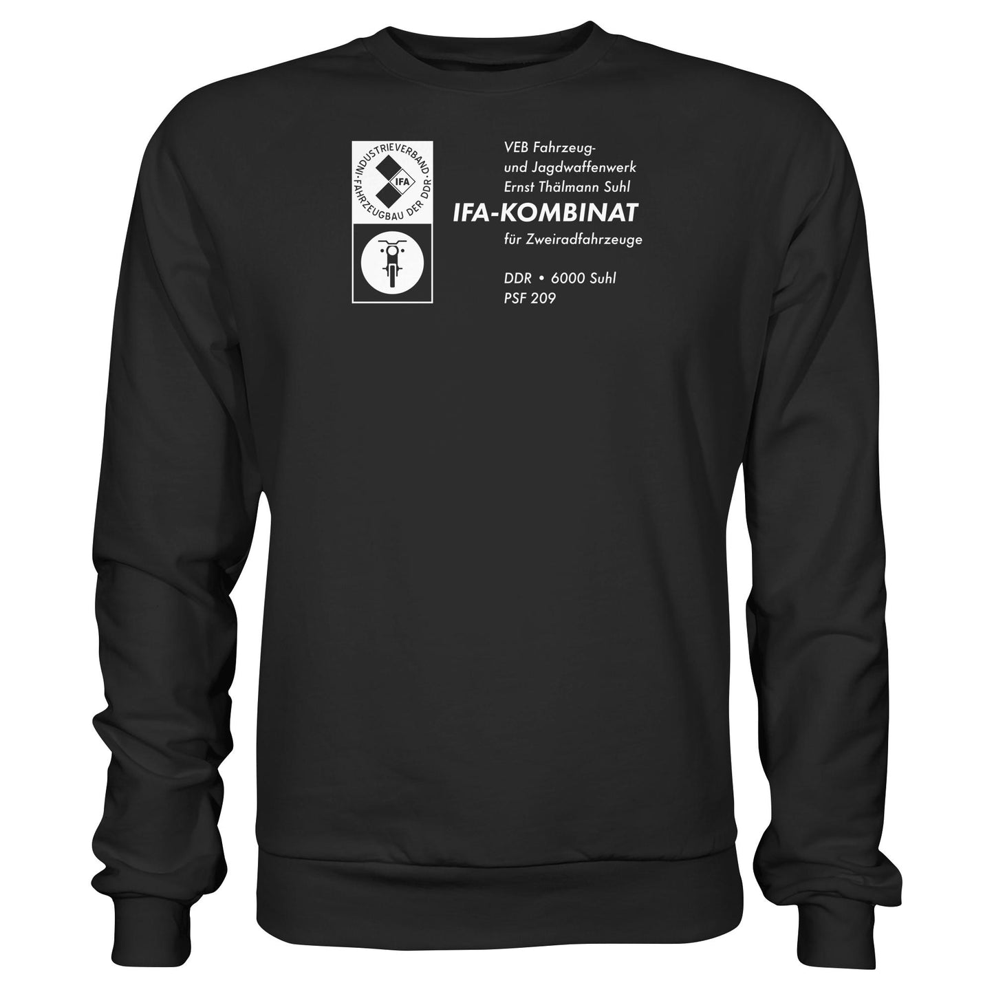 DDR Ostalgie Pullover Unisex • VEB FAHRZEUG- UND JAGDWAFFENWERK ERNST THÄLMANN SUHL