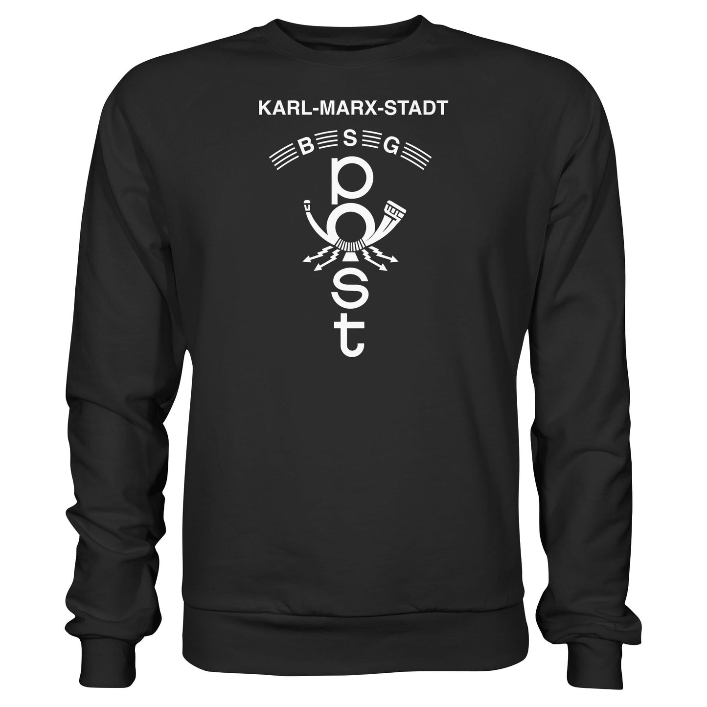 DDR Ostalgie Pullover Unisex • BSG POST KARL-MARX-STADT (ORIGINAL WIMPEL)