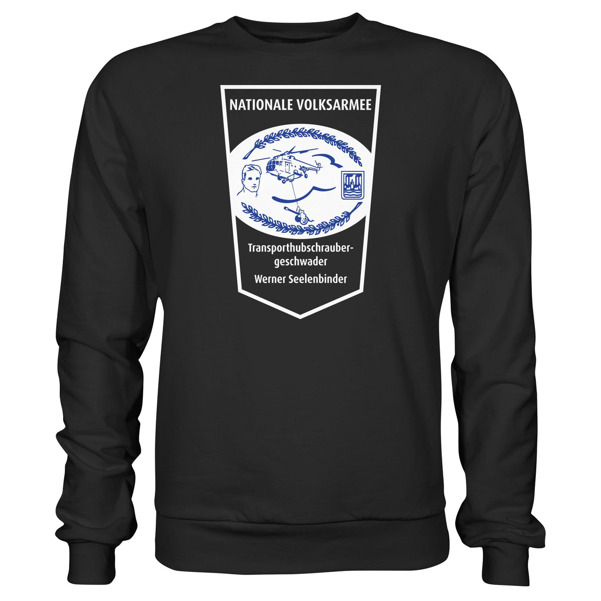 NVA - TRANSPORTHUBSCHRAUBERGESCHWADER WERNER SEELENBINDER • DDR Ostalgie Pullover Unisex