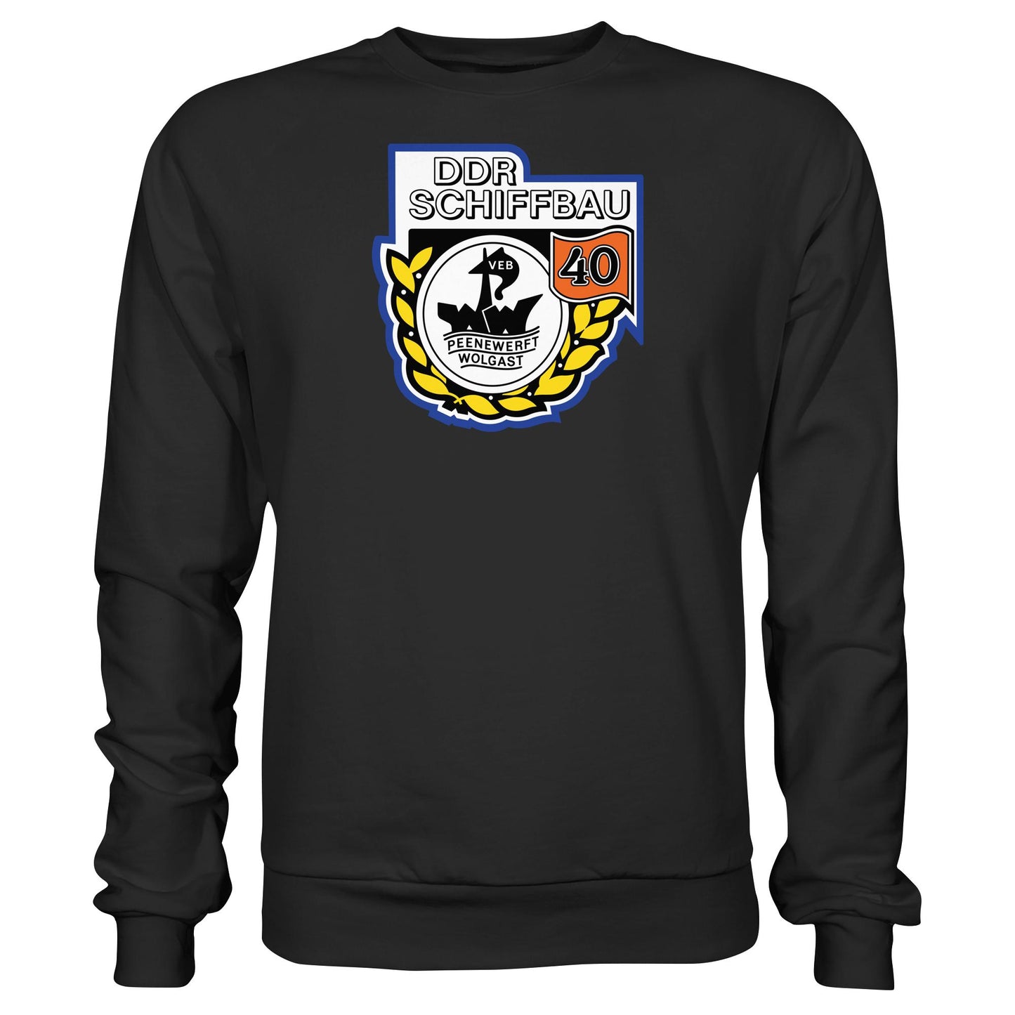DDR Ostalgie Pullover Unisex • VEB PEENEWERFT WOLGAST, DDR SCHIFFBAU