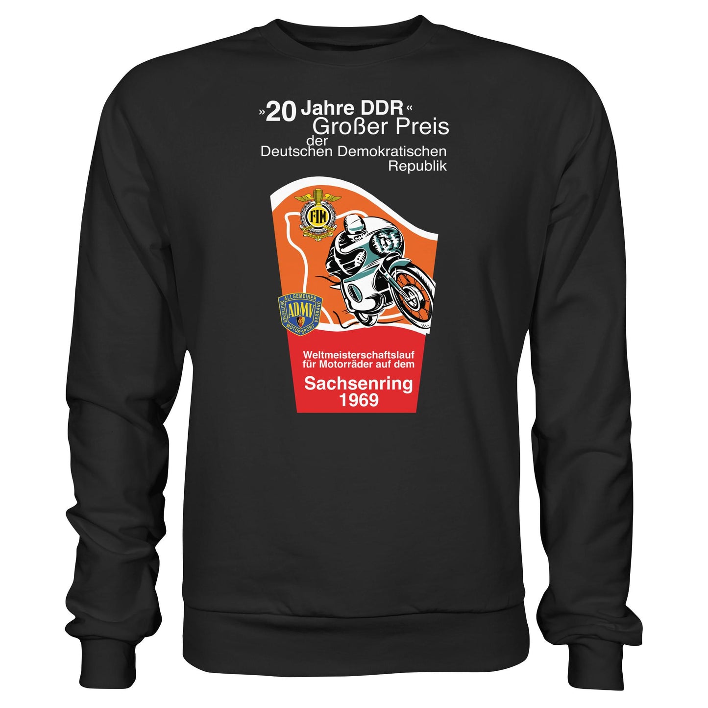 DDR Ostalgie Pullover Unisex • SACHSENRING 1969, WELTMEISTERSCHAFTSLAUF