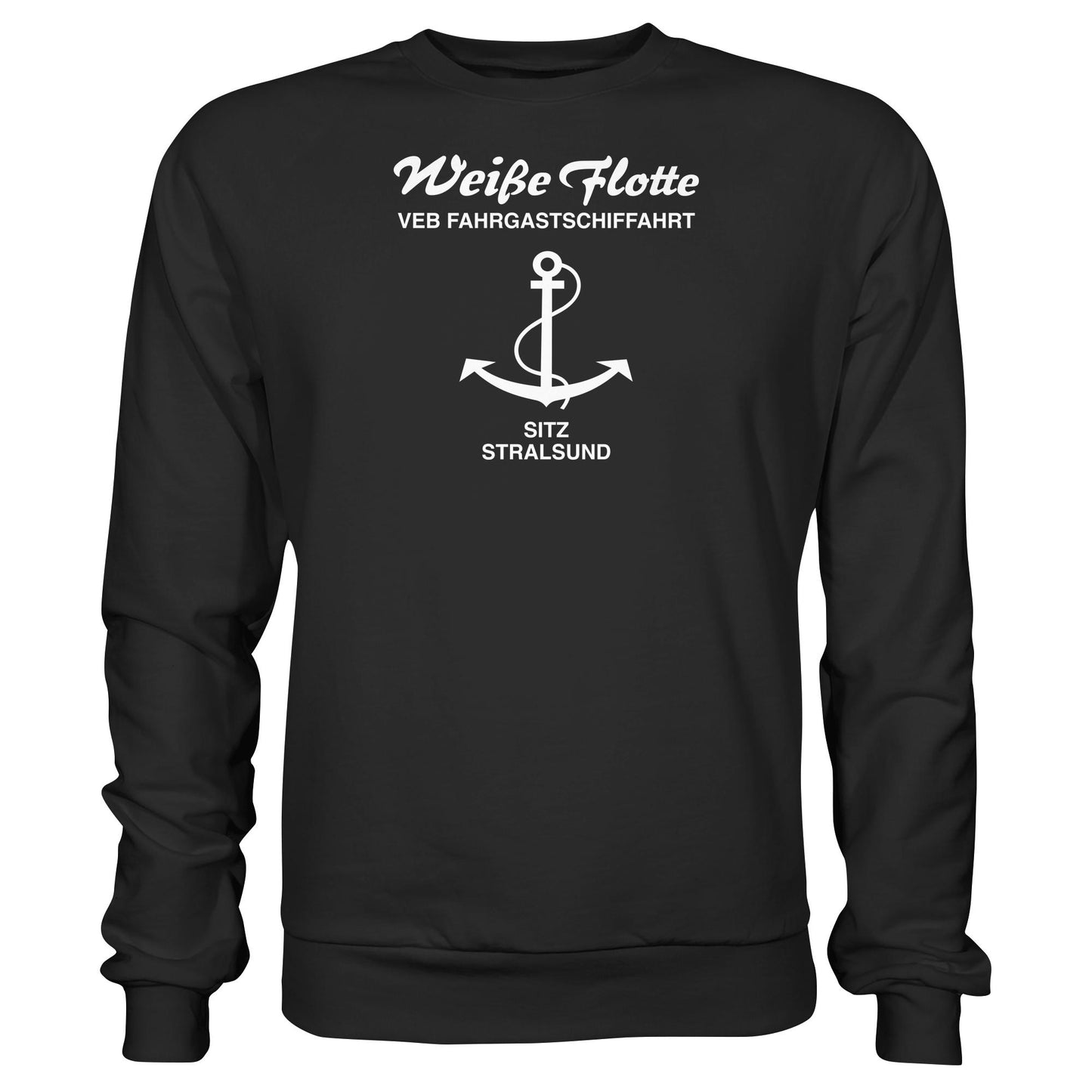 DDR Ostalgie Pullover Unisex • VEB FAHRGASTSCHIFFAHRT, STRALSUND
