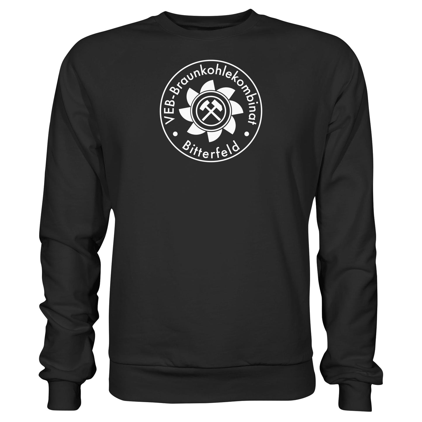 DDR Ostalgie Pullover Unisex • VEB BRAUNKOHLEKOMBINAT BITTERFELD