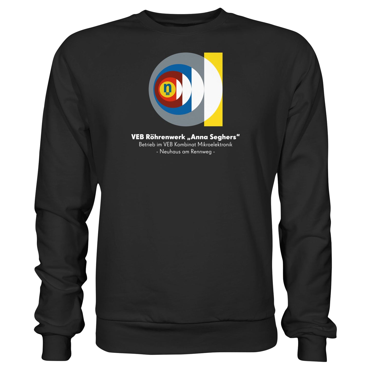 DDR Ostalgie Pullover Unisex • VEB RÖHRENWERK ANNA SEGHERS - NEUHAUS